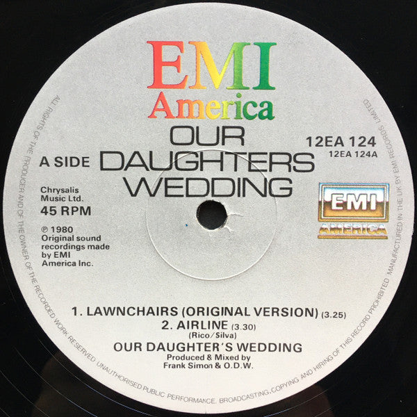 Our Daughter's Wedding : Lawnchairs / Airline (12")