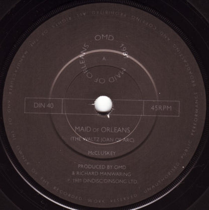 Orchestral Manoeuvres In The Dark : Maid Of Orleans (7", Single, Met)