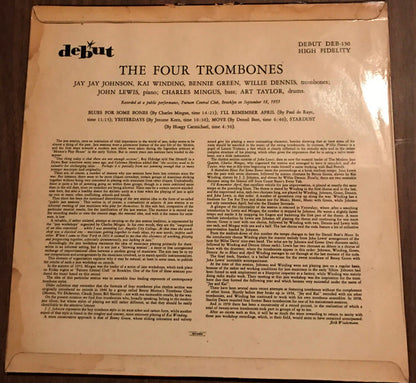 The Four Trombones : Trombone Rapport (LP, Comp, Mono)