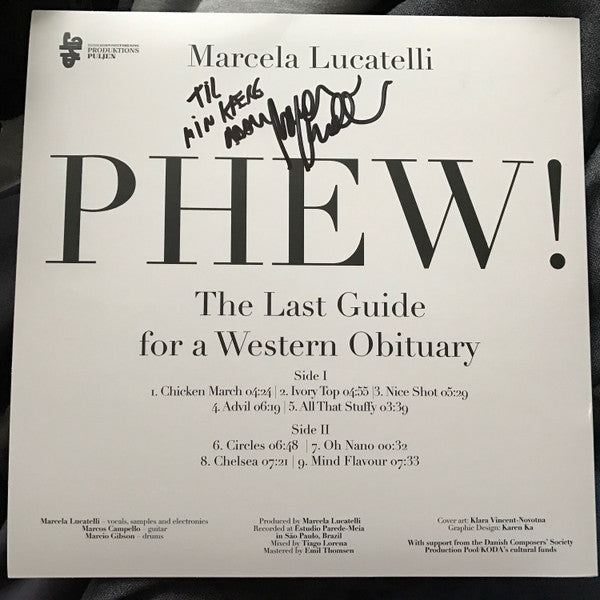 Marcela Lucatelli : Phew! The Last Guide for a Western Obituary (LP, Album)