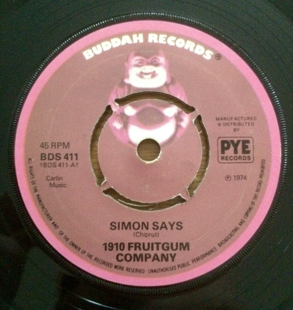 1910 Fruitgum Company : Simon Says  (7", Single, RE, Pus)