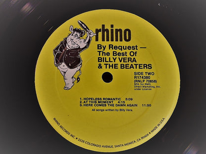 Billy Vera & The Beaters : By Request (The Best Of Billy Vera & The Beaters) (LP, Comp, Club, RE)