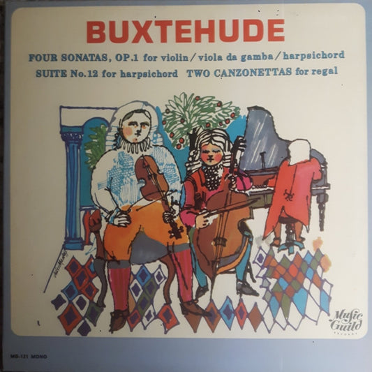 Dieterich Buxtehude, Robert Brink, Daniel Pinkham, Judith Davidoff : Buxtehude (LP, Mono)