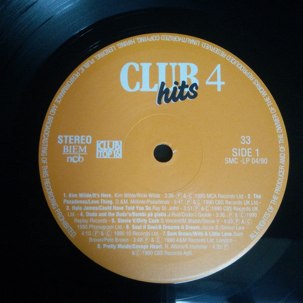 Various : Clubhits 4 - 1990 (LP, Comp)