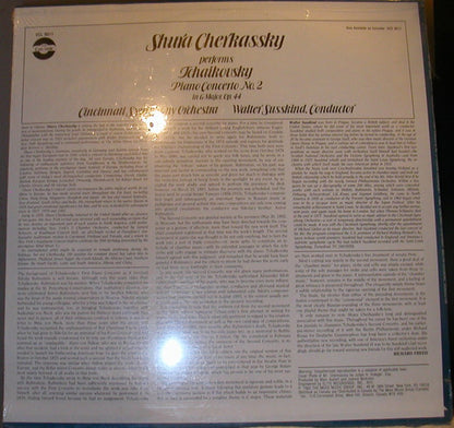 Pyotr Ilyich Tchaikovsky, Walter Susskind, Cincinnati Symphony Orchestra, Shura Cherkassky : Piano Concerto No. 2 In G Major, Op. 44 (LP)