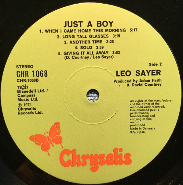 Leo Sayer : Just A Boy (LP, Album)