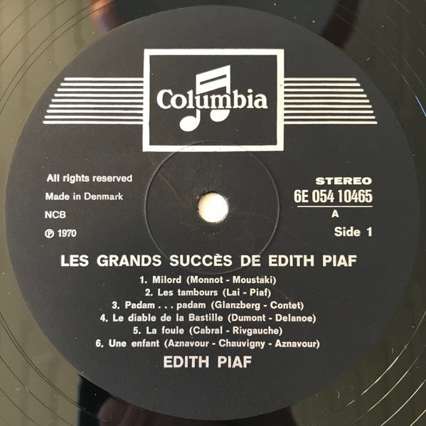 Edith Piaf : Les Grands Succès De Edith Piaf (LP, Comp)