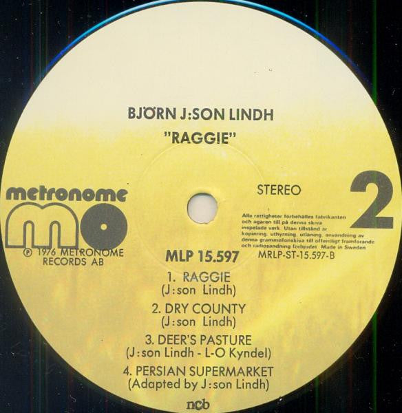 Björn J:son Lindh : Raggie (LP, Album, MP)