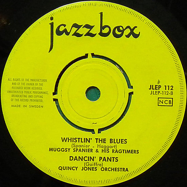 Candido / Dizzy Gillespie & Joe Carroll / Muggsy Spanier And His Ragtimers / Quincy Jones And His Orchestra : Caravan / Oo-Sho-Be-Do-Be / Whistlin' The Blues / Dancin' Pants (7", EP, Comp)