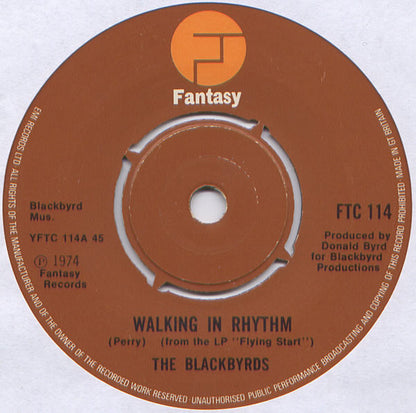 The Blackbyrds : Walking In Rhythm (7", Single)