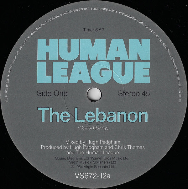 The Human League : The Lebanon (12")