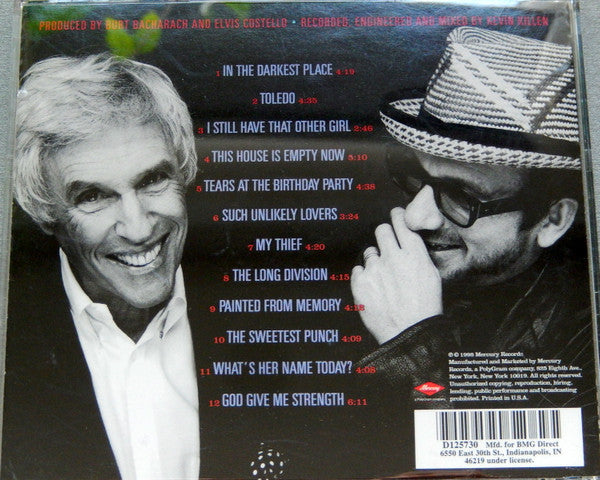 Elvis Costello With Burt Bacharach : Painted From Memory (CD, Album, Club)