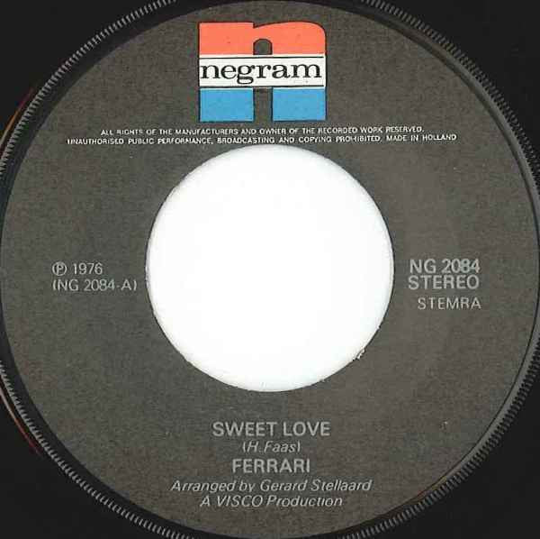 Ferrari (3) : Sweet Love  (7", Single)