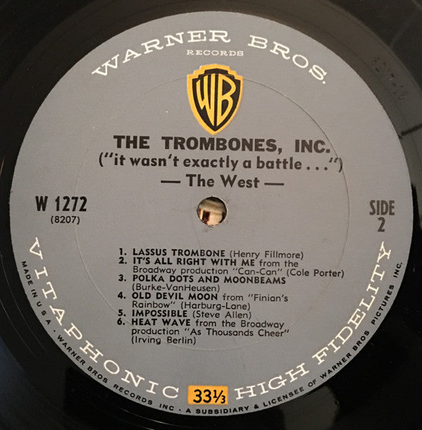 The Trombones, Inc. : Power-Packed Trombones (LP, Album, Mono, RP)