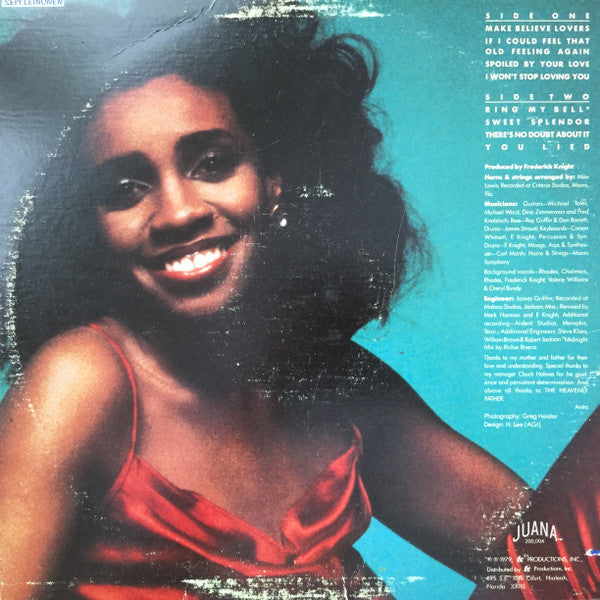 Anita Ward : Songs Of Love (LP, Album, Ric)