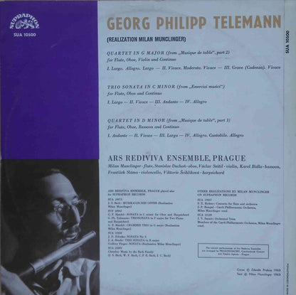 Georg Philipp Telemann : Ars Rediviva Ensemble : Chamber Music (LP, Mono, Gat)