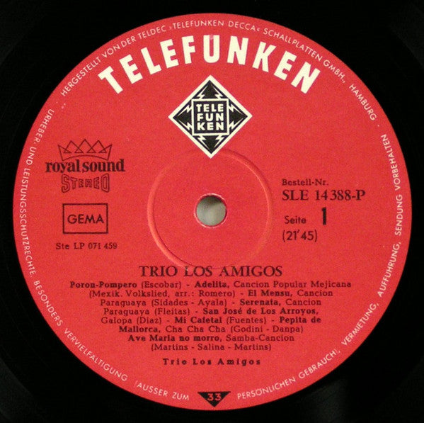 Trio Los Amigos : Trio Los Amigos (LP, Album)