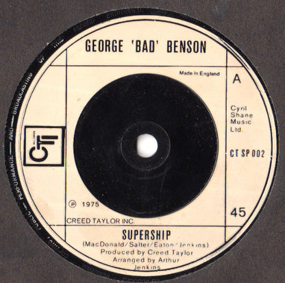 George Benson : Supership (7", Single)