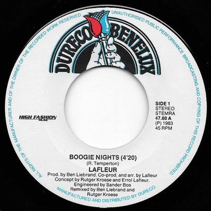 Lafleur : Boogie Nights (Special Remix) (7", Single)