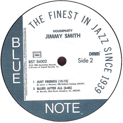 Jimmy Smith : House Party (LP, Album, RE, DMM)