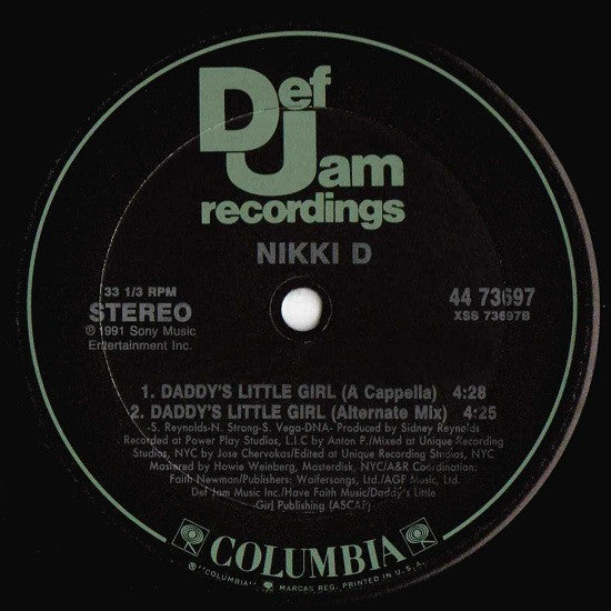 Nikki D : Daddy's Little Girl (12")