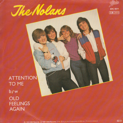 The Nolans : Attention To Me (7", Single)