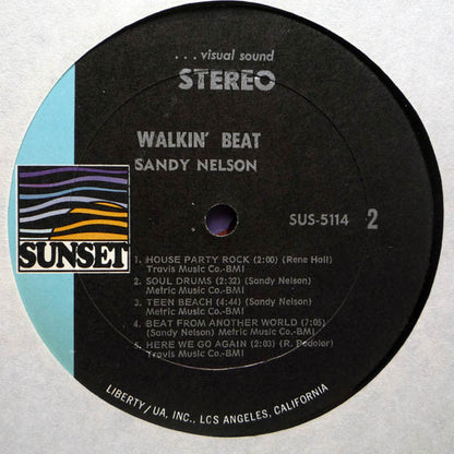 Sandy Nelson : Walkin' Beat (LP, Album)