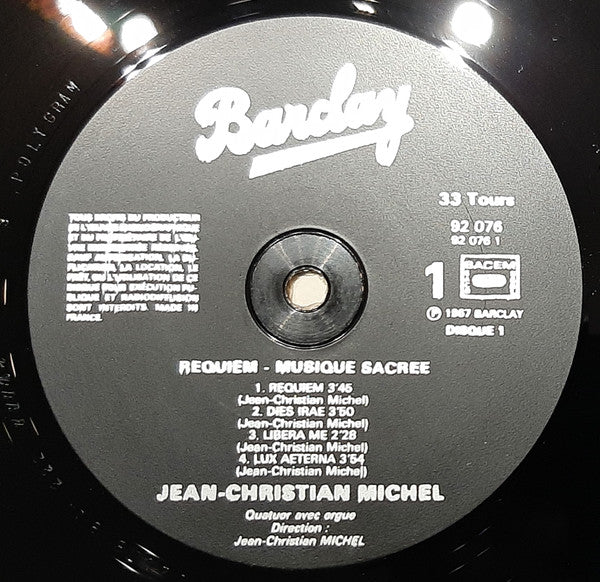 Jean-Christian Michel : Requiem / Musique Sacrée (2xLP, Album, RE)